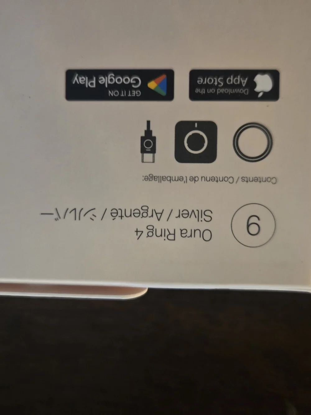 NIB - Oura Ring 4 Smart Ring - Silver (Size 9)